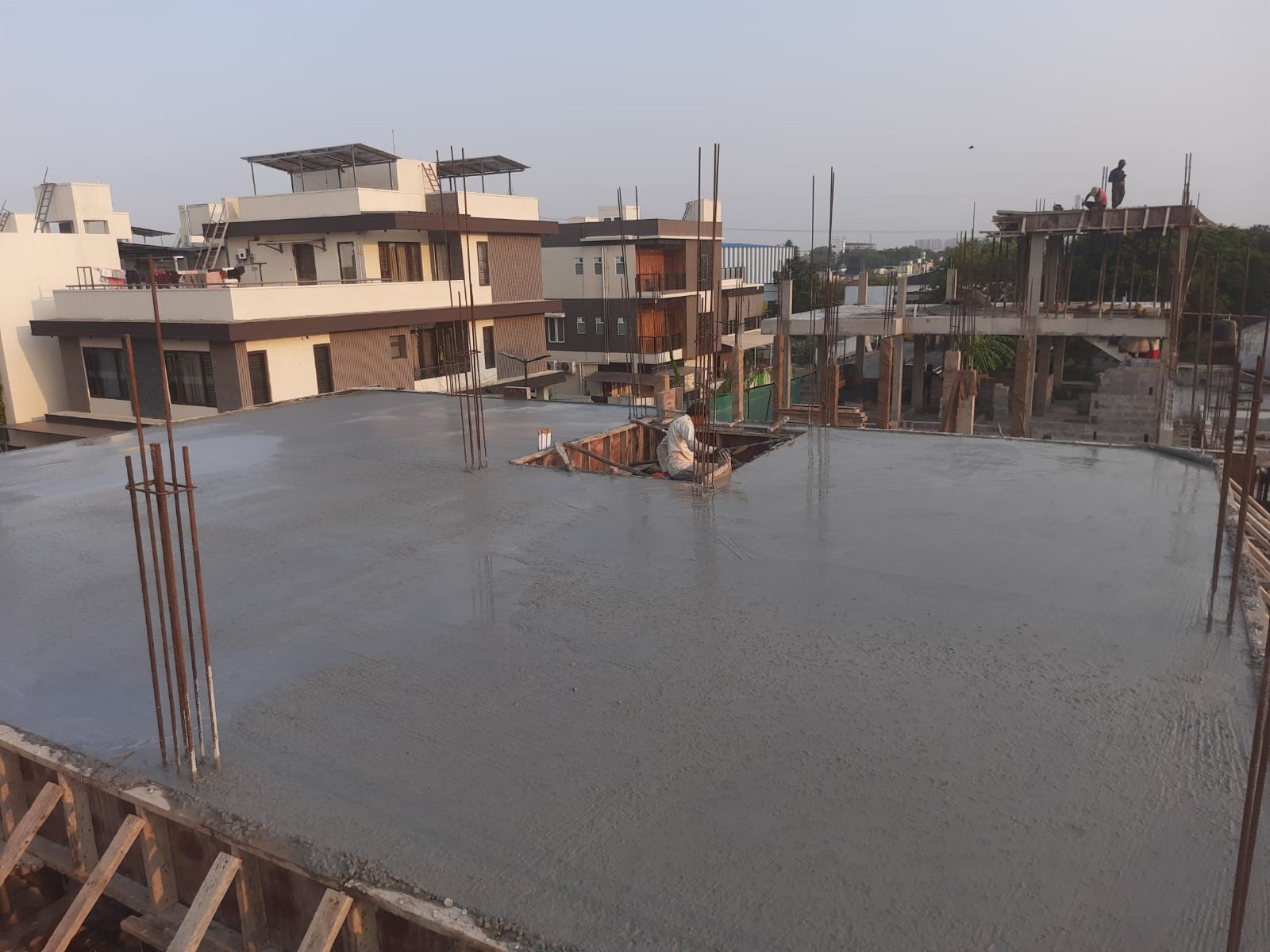 Slab Concrete Pouring Work